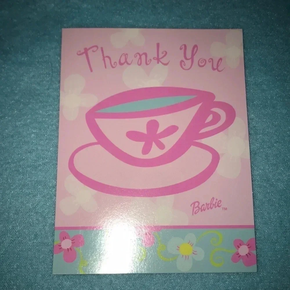 HELLO KITTY invites & Barbie Thank you notes